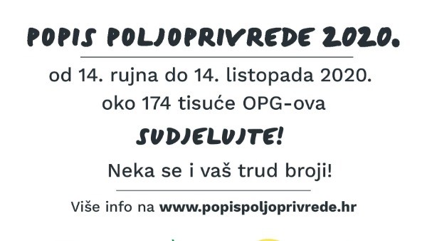 Popis poljoprivrede 2020. godine